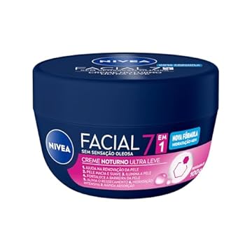 NIVEA Creme Facial Noturno - O potinho noturno dos queridinhos da hidratação facial, auxilia a renovação celular e hidrata profundamente a pele enquanto você dorme - 100g