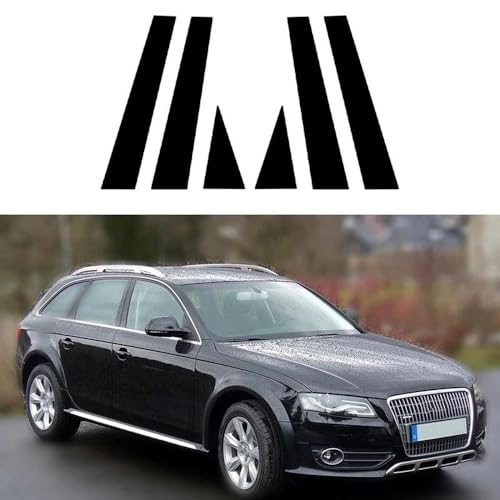 Estilo automotriz para Audi A4 B8 Sedán con pegatinas de molduras para pilares exteriores 6
