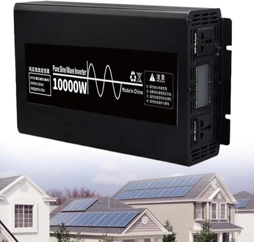 Convertisseur 12V 24V 48V vers 220V avec onduleur pure sinus 10000W et double prise