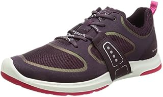 ECCO Women's Biom AMRAP Tie Fashion Sneaker, Mauve/Mauve/Beetroot, 38 EU/7-7.5 M US