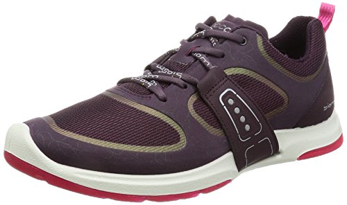 ECCO Women's Biom AMRAP Tie Fashion Sneaker, Mauve/Mauve/Beetroot, 38 EU/7-7.5 M US