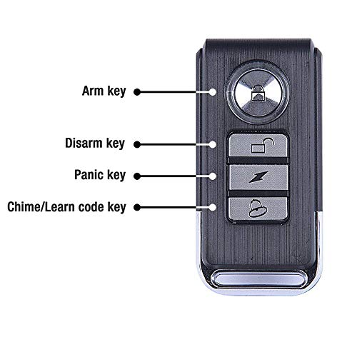 Upgraded Bike Alarm Waterproof With Remote, Vibration Motorcycle Bicycle/Door Burglar Alarm, Prevent Robbery And Door Prying, 113Db Loud, Adjustable Sensitivity, Scooter Accessories Vibration Sensors #TOP3