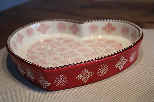 Piccola teglia da forno a forma di cuore, 19 x 21 cm, altezza 4 cm