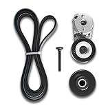 JAVOUKA 90K-38163 Complete Serpentine Belt Drive Component Kit Compatible with Jeep Grand Cherokee 1999-2004 Compatible with Wrangler 2000-2006