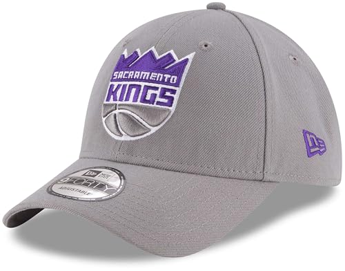 New Era NBA The League 9FORTY Team Color Primary Logo Adjustable Hat Cap One Size Fits All - Sacramento Kings Gray