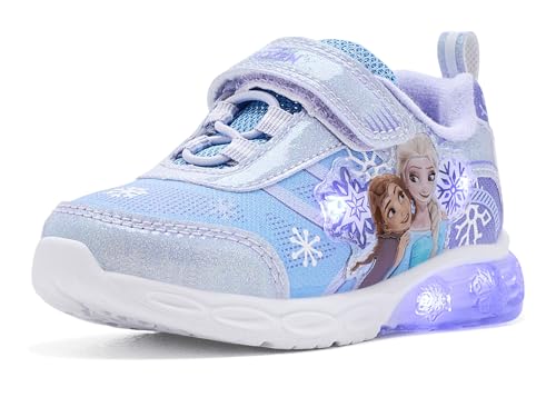 Josmo Women Frozen Lighted Sneakers (Toddler/Little Kid) Lilac 9 Medium Toddler