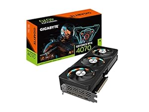 GIGABYTE GeForce RTX 4070 Gaming OC 12G Grafikkarte, 3x WINDFORCE Lüfter, 12GB 192-Bit GDDR6X, GV-N4070GAMING OC-12GD Grafikkarte