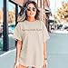 Sulayesh Faith Over Fear Christian Shirts for Women Oversized Jesus God Religious Bible Verse Tees Inspirational Tshirts Tops (Apricot,XL)