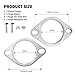 2 Inch Exhaust Flange Gasket Kit,Premium Stainless Steel Automotive Replacement Exhaust Flanges,Exhaust Repair Kit with Exhaust Manifold Gasket,Exhaust Bolts,Hexagon Nuts (2 Inch)