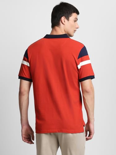 Image of Dennis Lingo - Men's Cotton Colorblocked Polo Regular Fit T-Shirt
