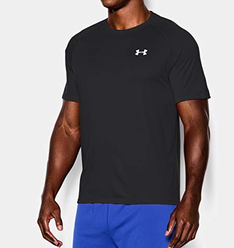 Under Armour Herren UA Tech Ss Fitness T-Shirt, Schwarz, M – Ansicht 3
