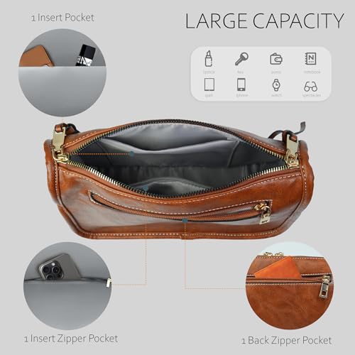 Image of Crossbody Bag for Women, Bohemian Vintage Purse with Wide Strap | Stylish Vegan Leather Design, Adjustable Shoulder Strap, Versatile for Daily Travel and Weekend, Ideal Gift Choice