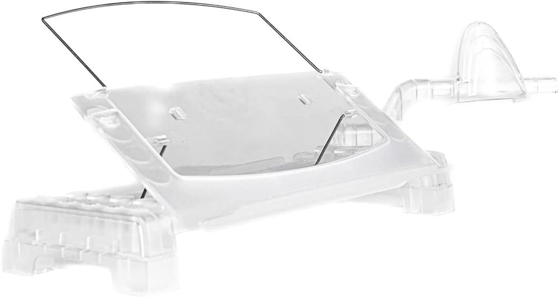 Vu Ryte Memoscape Clear Document Copy Holder, Ergonomic Home Office Desk Organizer, in Line with Monitor, Include Side Arm, VUR 3000, Aspen Ice