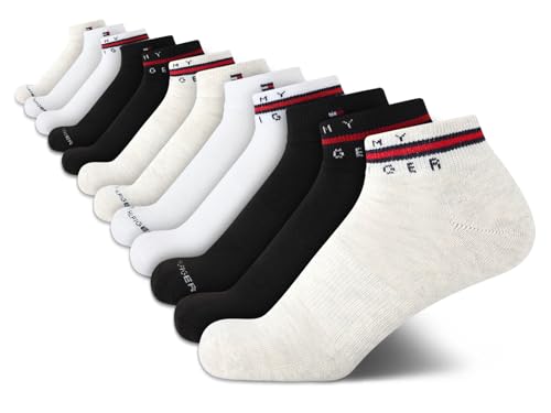 Image of Tommy Hilfiger Womens Quarter Socks - 12 Pack Athletic Performance Cushioned Running Socks for Women with Arch Support