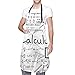 ZCHW Latzschürze, Math Geometry Geek Calculus Schürzen Kochen Backen wasserdichte Küchenschürze mit 2 Taschen Verstellbarer Halsriemen