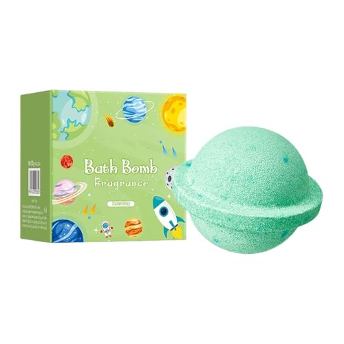 Natural Bath Balls - 6.3cm Planet Body Cleaning, Deep Cleansing Fizzy Sphere, Refreshing Skin Wash, Fragrant Spa Relaxer | Thera