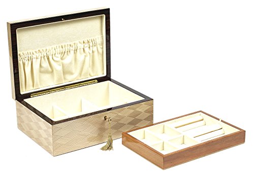 Bello Collezioni - Bolzano Luxury Briar Wood Men's/Women's Jewelry Box. Made in Italy - Thumbnail 2
