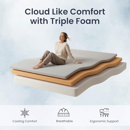 Image of Premium Orthopedic Memory Plus Single Size Mattress | Premium Viscose Fabric with Removable Cover | 10 Years Warranty | Single Size (75x30x6 inches)
