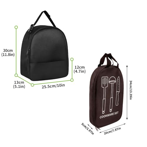 Porte-ustensiles de camping et housse de rangement pour vaisselle extérieure - 5