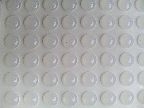 Self-Adhesive Clear Rubber Feet Tiny Bumpons 0.25" in Diameter x 0.079" Height PACK/100pcs (6x2mm 200pcs)