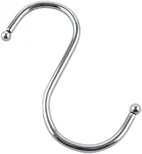 S Hooks Stainless Steel - 8 Pack - 3" S Hangers for Kitchen Utensils, Clothes, Curtains, Plants, Accessories - Durable & Rustproof Organizer