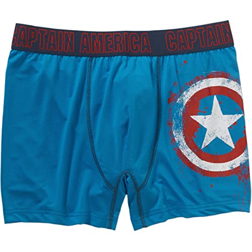 Marvel Comics Captain America Storm Shield Boxer Brief for men (Large)
