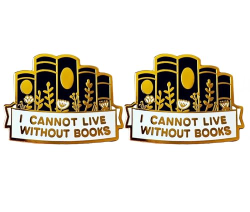 I can't Live Without Books �{�^���s�� 2�� �Ǐ��p �Ă��G�i���� ���y���s��