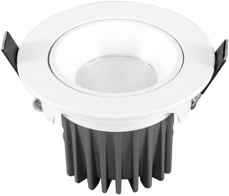 5W,7W,10W,12W,15W LED Recessed Trim Ceiling Light Canless Downlight 2in 3in 3.5in Round White Trim,Round Flat Panel Light,3 Color Temperature