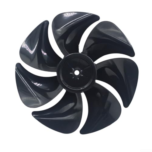 Aspas de ventilador de plástico con estructura de siete cuchillas para ventiladores circuladores de aire que soportan montaje múltiple (negro)
