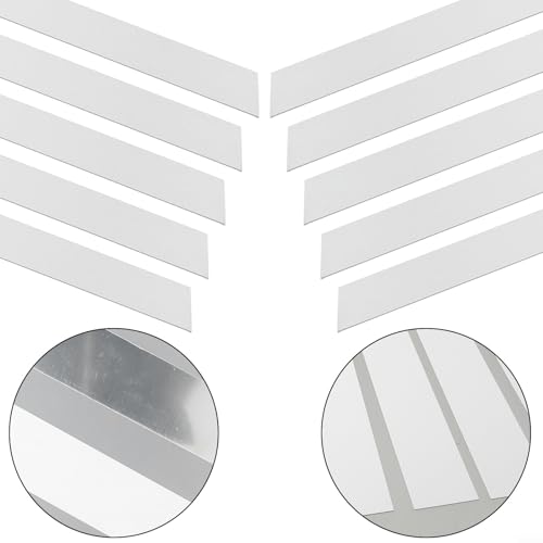 ReachMall 10pcs Mirror Wall Stickers, Long Strip Acrylic Self Mirror Tiles Mosaic Wall Sticker for Bedroom, Living Room, Dining Room (Silver) - Cosy Home Interiors ReachMall 10pcs Mirror Wall Stickers, Long Strip Acrylic Self Mirror Tiles Mosaic Wall Sticker for Bedroom, Living Room, Dining Room (Silver) - Image 6