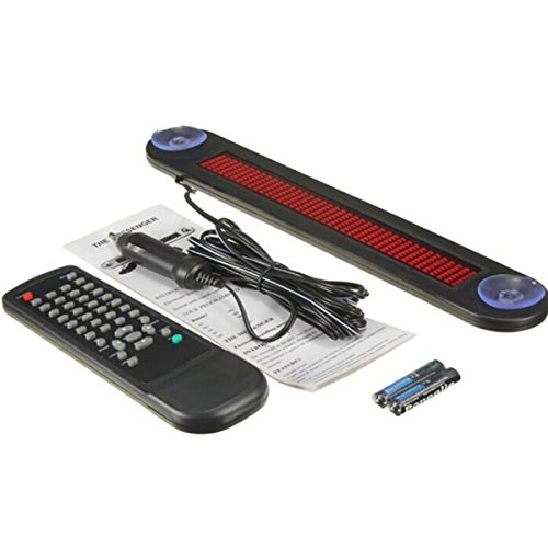 Slim model in-car LED message sign led car display 7x40 remote control
