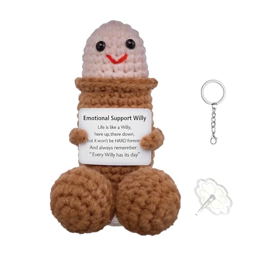 ARTXIN Handmade Crochet Figurine Novelty Desktop Collectible Ornament