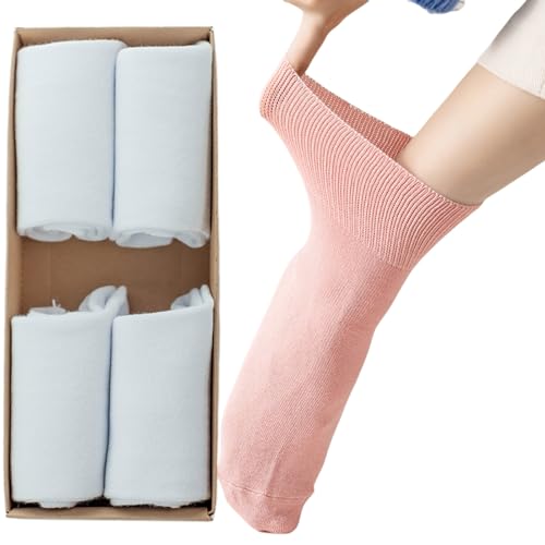 Bas diabétiques femme svlftecon, extra larges, doux, 4 paires, moyen