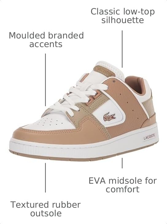 Image of Lacoste Women's Court Cage Leather Sneakers