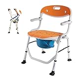 HOCHWERTIGE & KOMFORTABLE MATERIALIEN: Unsere Toilettenstühle bestehen aus Kohlenstoffstahl mit hoher Festigkeit, Robustheit und Langlebigkeit und können einem Gewicht von bis zu 180 kg standhalten.