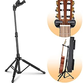 CAHAYA Support de guitare avec trépied à verrouillage automatique par gravité, Pliable et portable Support de guitare… - Les Beatles, Paul McCartney, John Lennon, RIngo Starr, George Harrison
