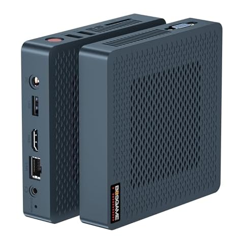 BOSGAME AG40 Mini PC, Intel Celeron Processor N4020 Mini Factory Computer(2C/2T,Up to 2.8GHz), 4GB DDR4 64GB Emmc SSD, HDMI 2.0/WiFi 5/Bluetooth 5.1/RJ45 LAN/12V/2A/Windows 10 Pro Cover