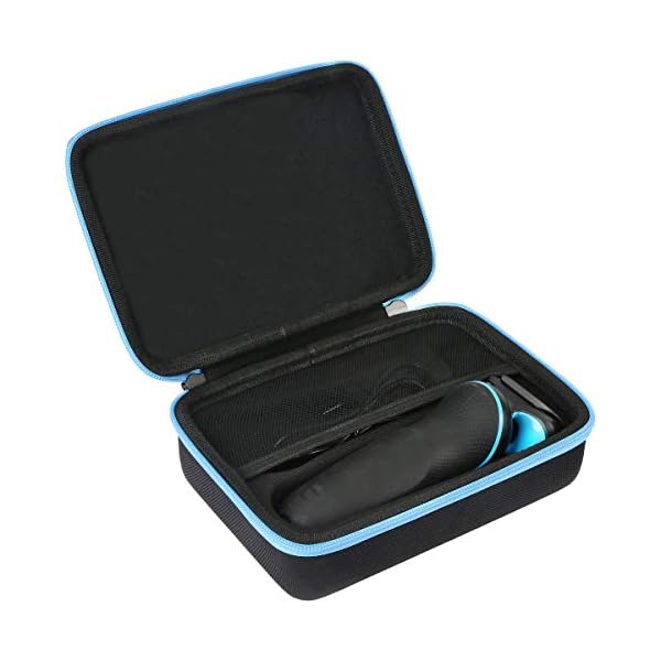 (Nur Tasche) Hart Tasche Hülle für Braun Series 5s Rasierer Herren, Elektrorasierer blau von Aenllosi