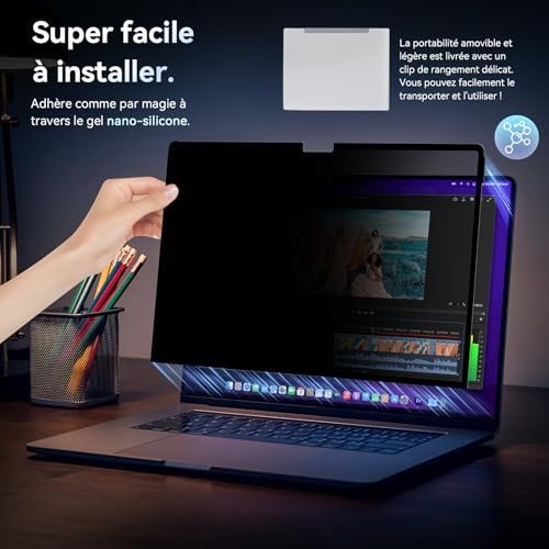 Filtro de privacidad para MacBook Pro 14 pulgadas antiespía M1 M2 M3 2