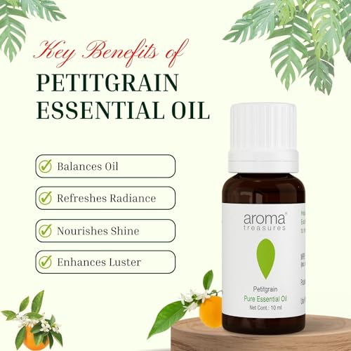 Image of Aroma Treasures 100% Pure & Natural Essential for healthy Skin /body & mind (Petitgrain Essential Oil)