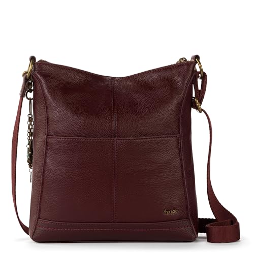 Image of The Sak Lucia Leather Crossbody Purse - Premium Leather Women's Handbag for Everyday & Travel - Cross Body Bag With Zipper