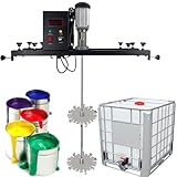 QUSYZD Tragbarer pneumatischer Farbmischer, Betonmischer, Farb- und Mörtelmischer, Tankfarbmischer, 980-W-Farbrührmaschine,