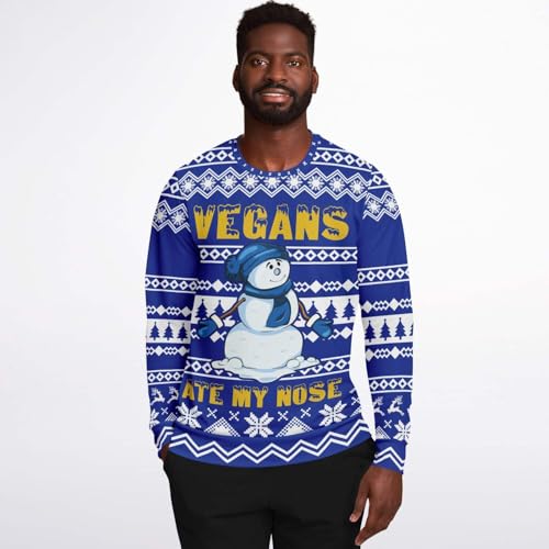 Vegans Ate My Nose Snowman Jumper, alternative view 4