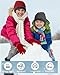 Shyyween 8 Pcs Kids Winter Beanie Hats and Gloves Set Warm Fleece Lined Hat Stretchy Antiskid Gloves for Boys Girl (Fashion)