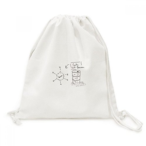 Sac cordon benzène chimique en toile pour vos voyages