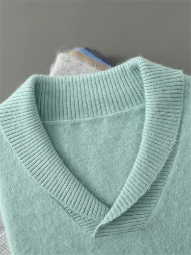 Men Turn-Down Collar Cashmere Blend Sweater Fall Winter Smart Casual Thick Long Sleeve Pullover Tops2