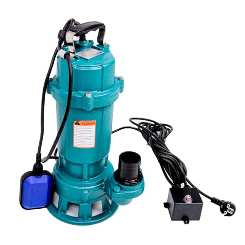 Fäkalienpumpe mit Schneidmesser 1500 W 230V mit Schwimmerschalter und mit/ohne 20 oder 30 Meter Feuerwehrschlauch Storz C Kupllung (nur Pumpe)