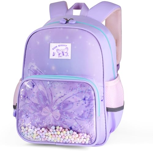 Hoseay Sac a Dos Maternelle Enfant Léger Mignon Filles Imperméable Sacs D'école Multipoches Sac à Dos Crèche Garderie Voyage Petit Cartable Tout-petits...