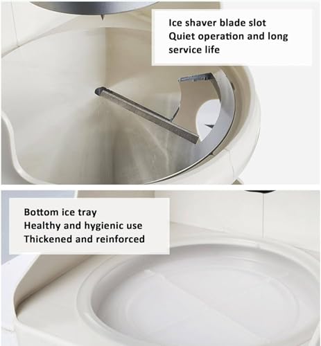 GBHJJ Elektrische EiswüRfelmaschine für Rasiertes EIS, 350 W, Kommerzieller, Leistungsstarker Crushed-Slush-Maker Und Schneekegelmaschine, für SupermäRkte, CaféS Und Restaurants,Red 9 GBHJJ Elektrische EiswüRfelmaschine für Rasiertes EIS, 350 W, Kommerzieller, Leistungsstarker Crushed-Slush-Maker Und Schneekegelmaschine, für SupermäRkte, CaféS Und Restaurants,Red