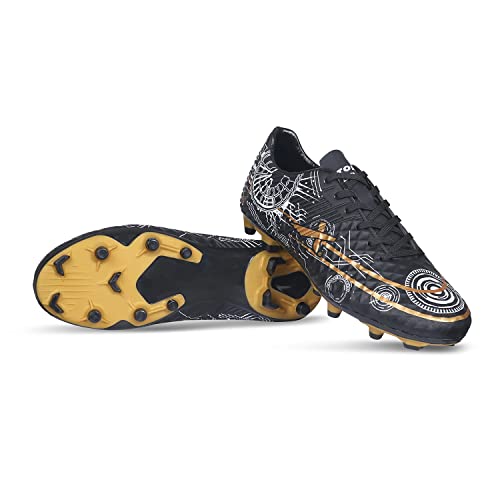 Image of Vector X Men & Boys Football Shoe /Studs|Sports & Athletic Footwear PU Upper with TPU Sole|Lightweight Comfortable & Maximum Grip Soccer Cleats |Multi Ground Shoes for Training & Practice